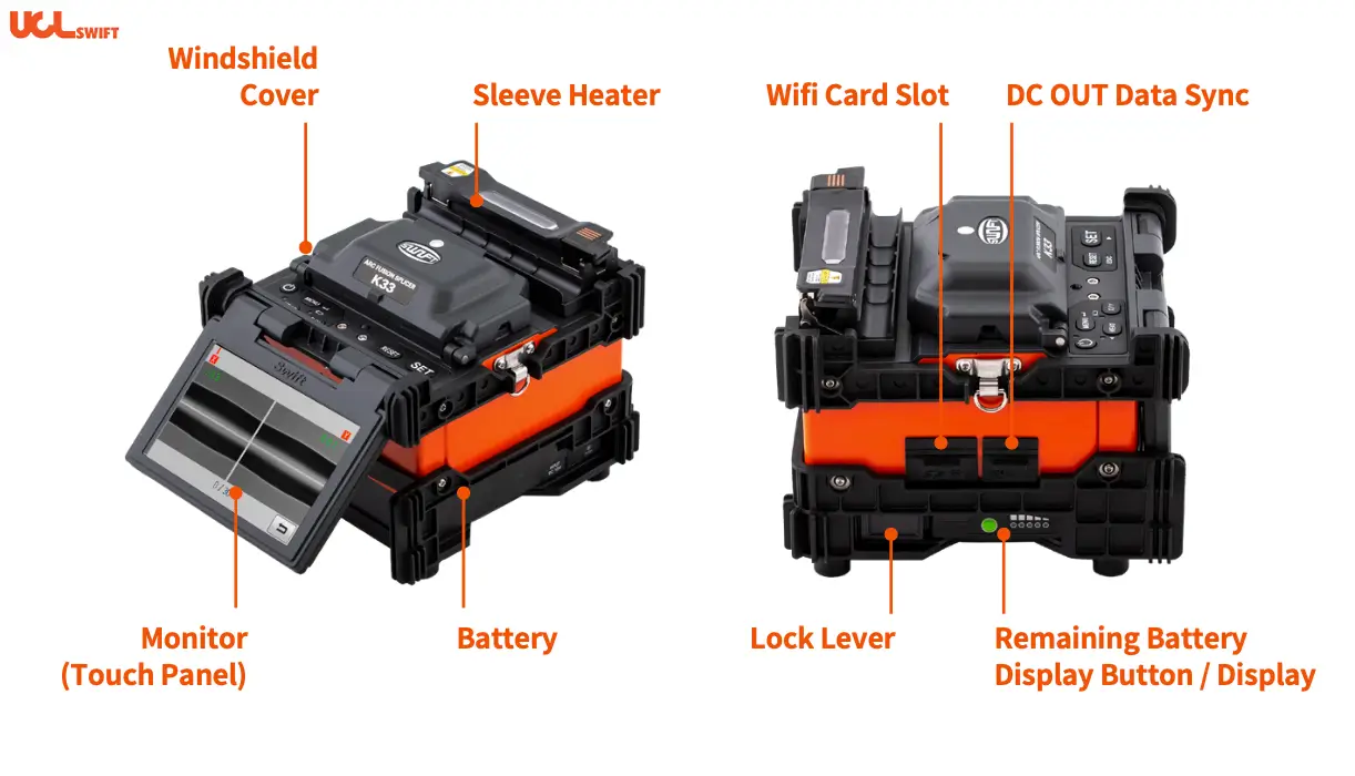 K33 Swift Core-to-Core alignment fusion splicer